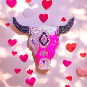 Cow Head Car/Room Scent: Vanilla Oak carfreshies of