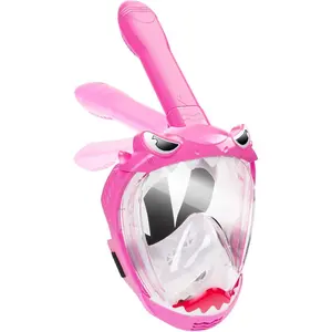 Full   Mask for  with 180? Panoramic View, ing Set Featuring Anti-Leak and Anti-Fog Foldable Dry Top Design for Safe Underwater Adventures ing Gear for