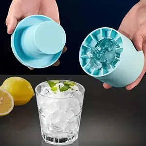 Silicone Ice Cube Mold, Ice Molds, 1 Count Ice Cube Tray, Ice Tray for Parties & Drinks, Durable and Flexible Kitchen Tool