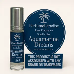 PerfumeParadise Giovanni Aquamarine Dreams Roll-On Perfume Oil 12ml – Fresh Aquatic Citrus Scent, Long-Lasting Alcohol-Free Fragrance