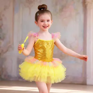 Girls Sparkly Sequin Ballet Tutu Dress,Kids   clothing Ballerina Recital Costume,Perfect for Dance Performances