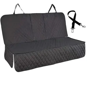 Perfect for any car! Waterproof & non-slip back seat protector. Armrest friendly + matching seat belt. 3 colors to choose from Nonslip Backseat Protector