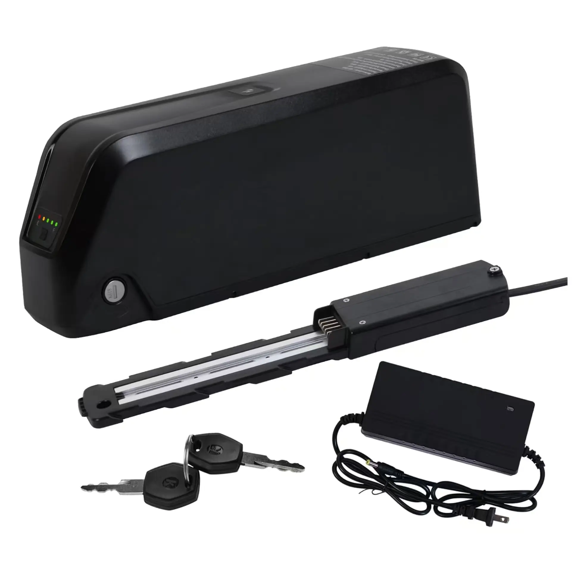 48V 20Ah Removable E-Bike Replacement Battery with 40A BMS, 5A Fast Charger, USB Port, Safe Lock, LED Display, 1500+ Cycles, Long-Lasting Power - Automotive & Motorcycle Battery Repair Performance Accessory with Charging Capability