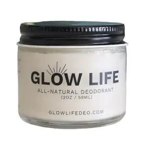 Glow Life All-Natural Deodorant - 2oz / 59ml Jar - Glowlifedeo.com - Pure Natural Formula