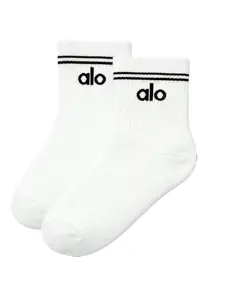 Alo Yoga Half-Crew Throwback Sock 1 Pair (Unisex)