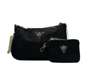 Valentino Orlandi Nylon Crossbody Bag with Wallet