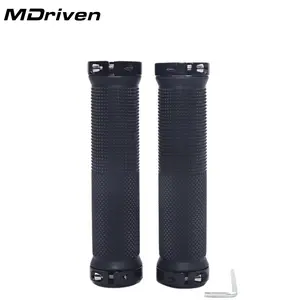 M Driven 1 Pair 135mm Extended Bicycle Handlebar Grips, Thick Non-Slip Soft Rubber, Bmx and Scooter, Colorful Design, Outdoor Cycling Accessories
