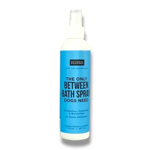 Natural Rapport The Only Between Bath Spray for Dogs - Sandalwood & Amber - 8 fl.oz - No Harm Chemicals - Deodorizes Conditions Moisturizes