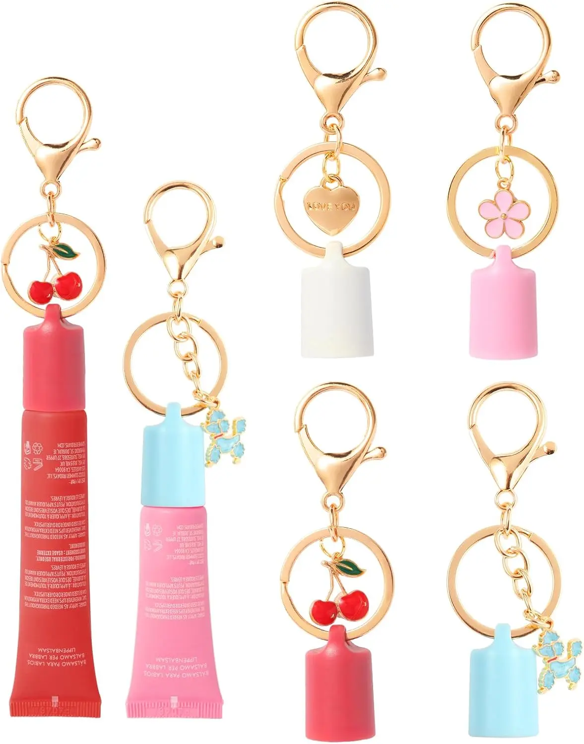 Limpskys keychain cap for Summer Fridays 0.5 Oz Lip Balm,lip gloss cap keychain(No Lip Balm)