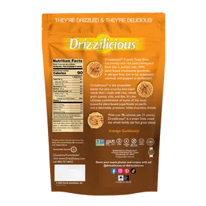Drizzilicious Mini Rice Cake - French Toast 4oz - 6 Packs - Snack & Dessert - New Flavor!