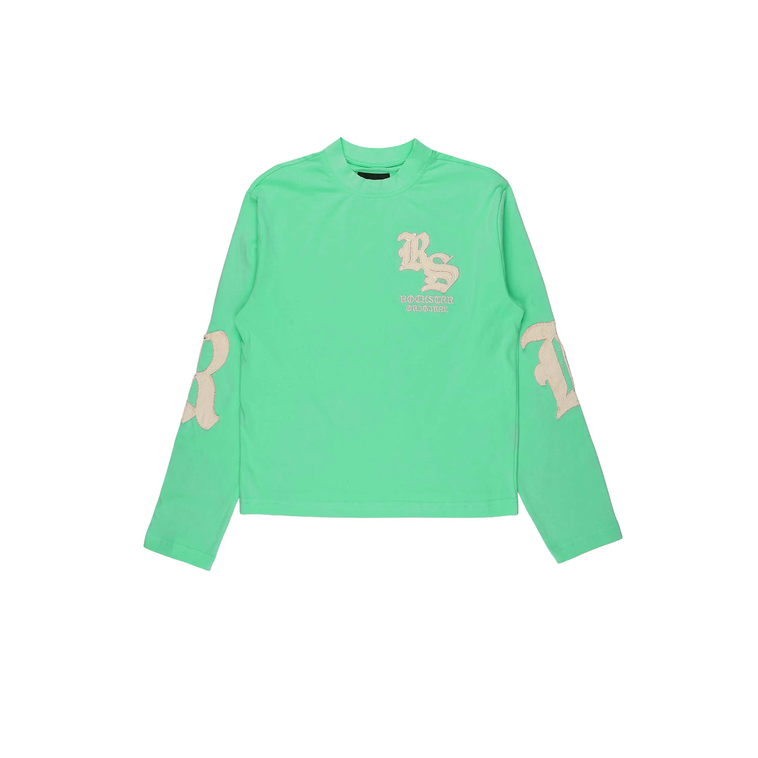 Boys Shire Green/Cream Long Sleeve Graphic T-Shirt