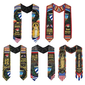 [5 Styles] Customized Cuban Graduation Sash, Cuban Stole Class of 2025
