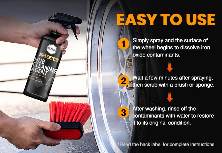 Ultra Acid Wheel Cleaner - Heavy Duty Hub Cleaning Agent for Car Wheels & Tires