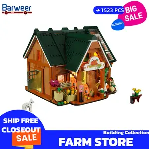 [BARWEER](SHIP FREE) Farm House Building Collection Closeout Sale Toys Bricks Gift