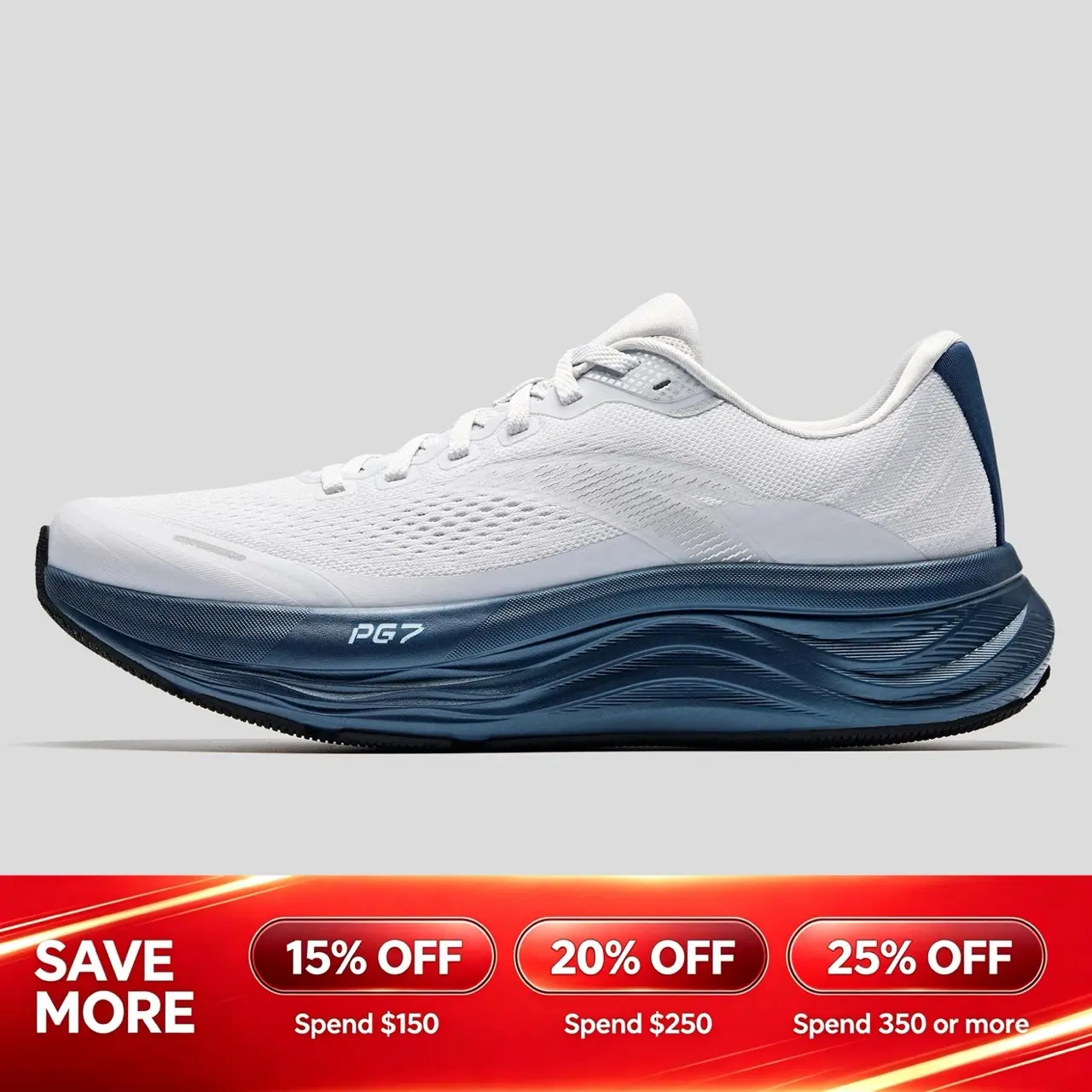 [BACK TO SCHOOL] ANTA MEN PG7 Running Shoes Wide-Fit Rebound Absorption Outdoor Walking Sports Shoes Road Running PE Class School Sports Cardio Training Athletic Footwear BTS