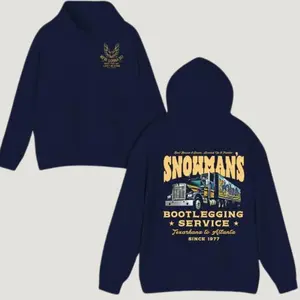 Snowman’s Bootlegging Service Hoodie, Smokey and the Bandit Truck Sweatshirt, Retro Trucker Pullover, Vintage Movie, Gift for Truck Driver