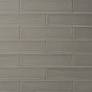 Chanelle Lava Smoke 3x12 Ceramic Subway Tile Sample