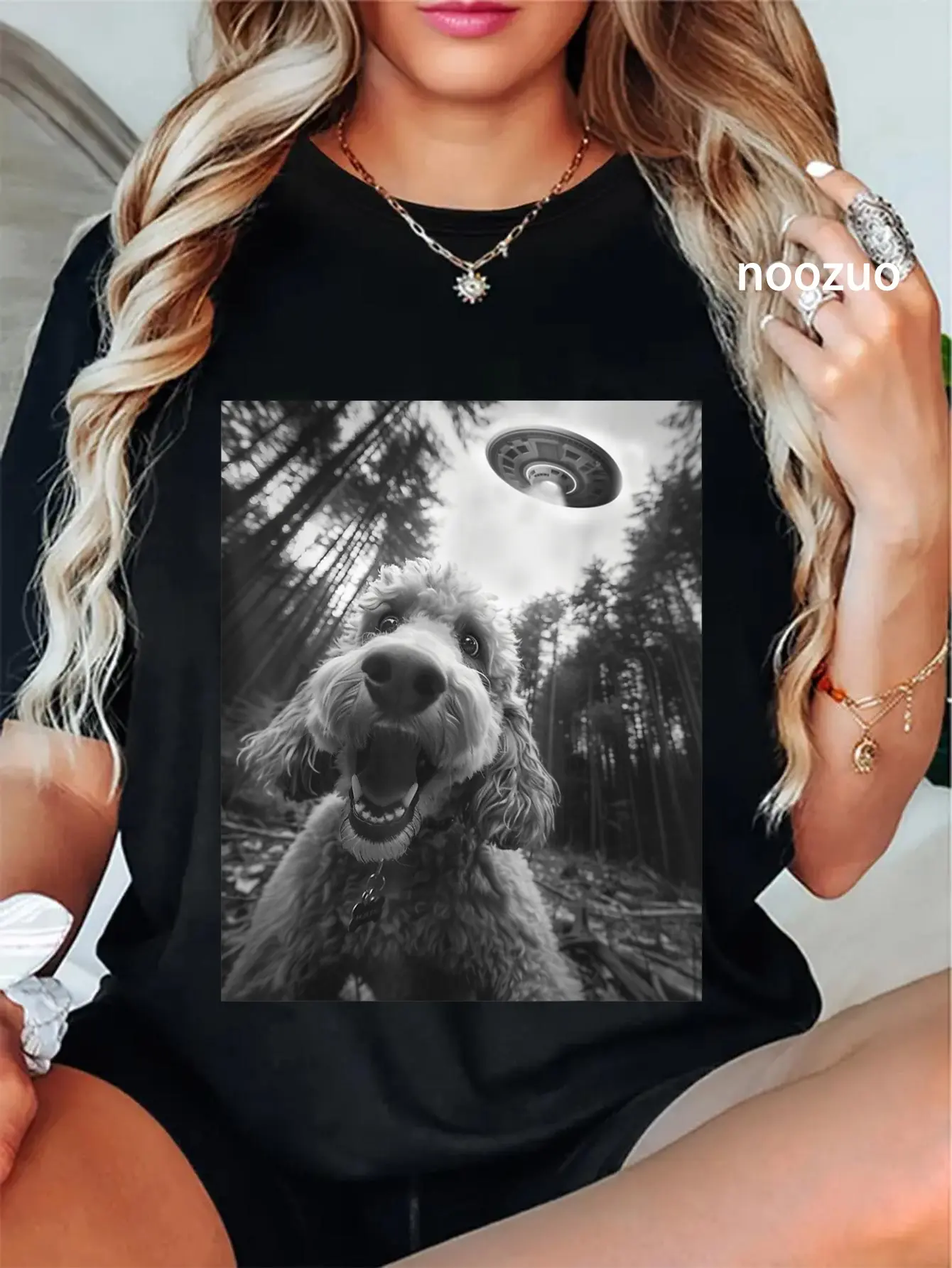 100% Cotton Funny Cute Goldendoodle Golden Doodle T-Shirt Casual Graphic Printed Tee