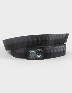 SPITFIRE  Mens Crescent Web Belt, Black