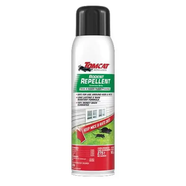 Tomcat Repellents Rodent Repellent Continuous Spray - Indoor & Outdoor Mouse and Rat Deterrent, 14 oz.