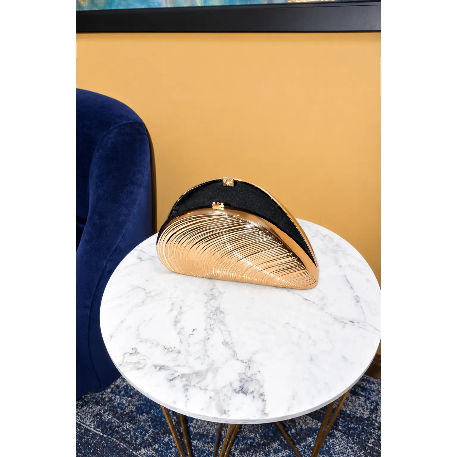 Shell Clutch Bag (Gold)