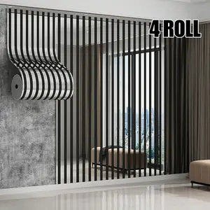 4Rolls-Vinyl PVC material, waterproof, wear-resistant, stain-resistant, easy to maintain, peelable and adhesive, removable and detachable, suitable for TV backdrops, sofa backdrops, and entrance backdrops