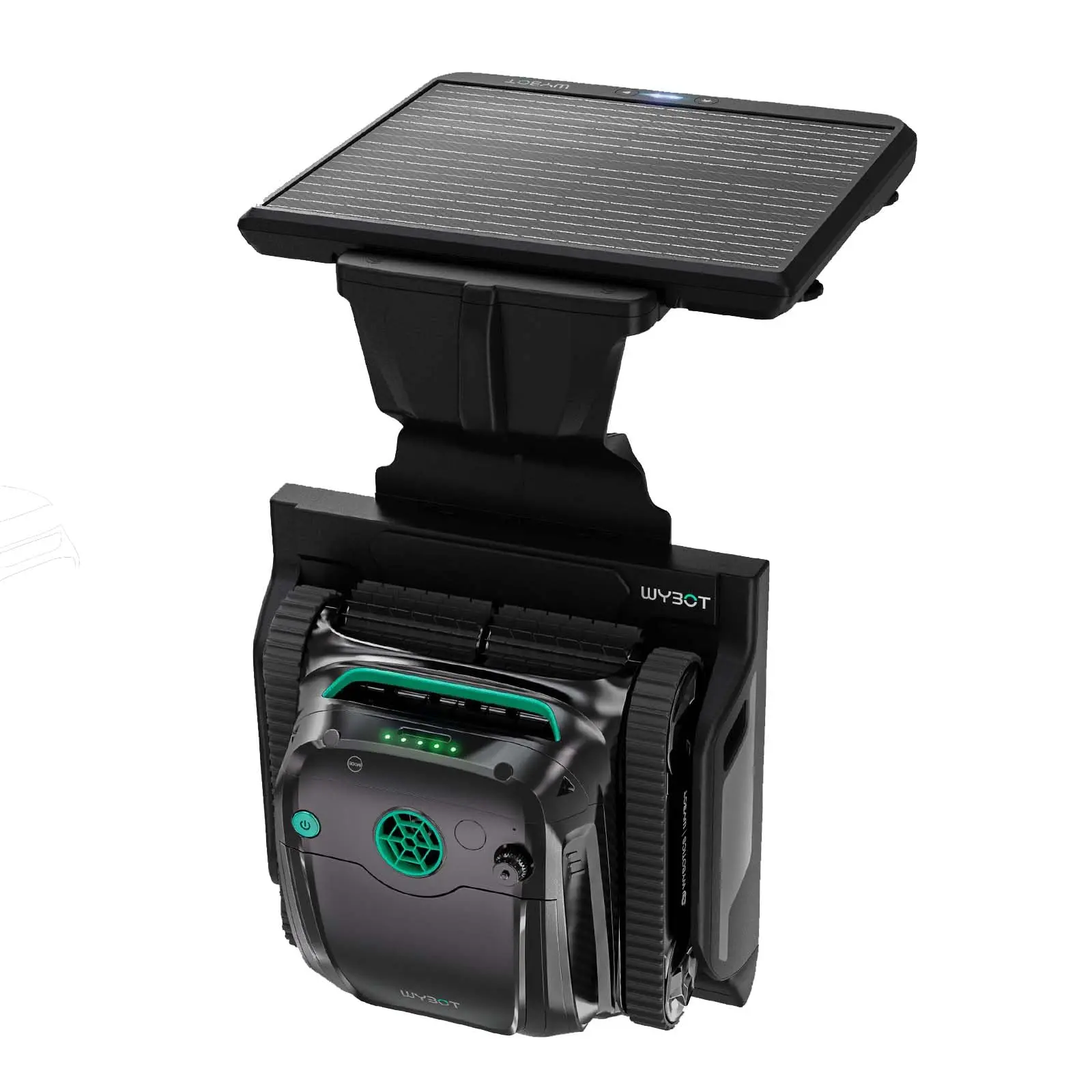 (2026 Upgrade) WYBOT S2 Solar Powered Robotic Pool Vacuum Cleaner for Inground Pools, Enhanced Scheduled Cleaning, Area Cleaning, Auto Return & Charge, 3D Adsorption System, Brushless Motor, Covers 3,229 Sq.Ft