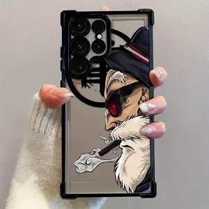 Phone Case, Depicting Dragon Martial Arts Anime Character, Turtle Immortal, Designed for Samsung Galaxy S25 S24 S23 S22 Shockproof Transparent Soft Back