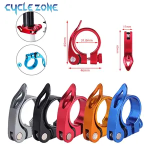 Bicycle Seatpost Clamp Aluminum Alloy 31.8/34.9mm Seat Tube Clamp MTB Road Bike Seat Tube Clip Bike Saddle Seat Clamps Bicycle Parts