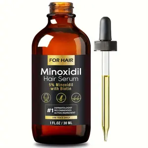 Men & Women Hair Regrowth Solution – 5% Minoxidil Liquid for Thinning Hair, Beard Growth Support, Scalp Comfort Formula, 1 oz, Christmas Gifts