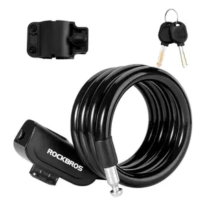 ROCKBROS 3ft Bike Cable Lock - Secure, Lightweight with Mounting Bracket