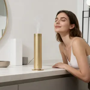Ultra-Quiet Waterless Diffuser with La Jument Lighthouse Silhouette, USB Plug, 20mL Oil Capacity, 600sq ft Cov., Wi-Fi Enabled, USB-Powered for Large Rooms & 5-Star Hotel Sleep Experience