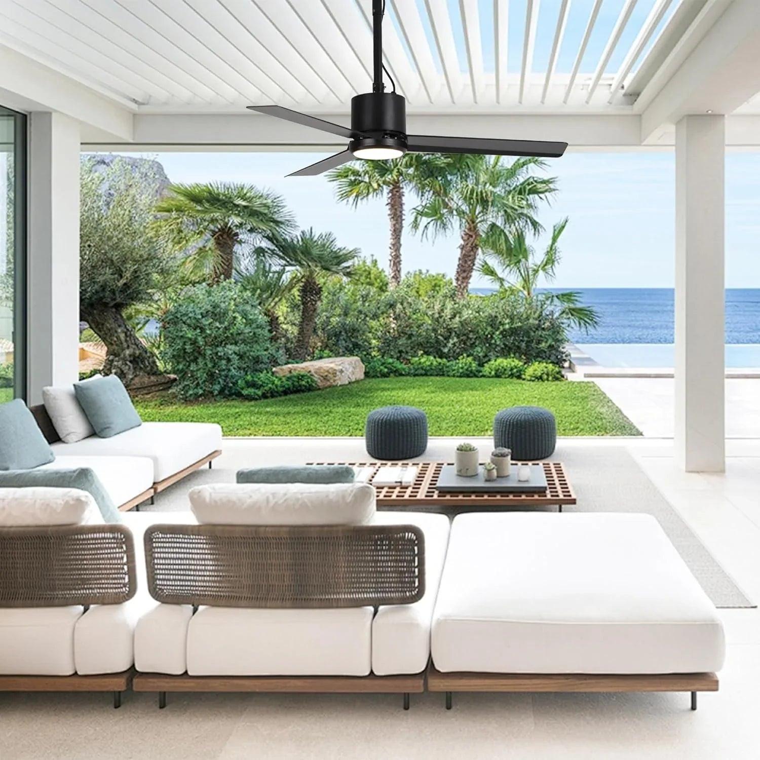 42" Outdoor/Indoor Ceiling Fan with Light | IP65 Waterproof Black | Remote & Convenient Hanging Hook 42" Outdoor/Indoor Ceiling Fan with Light | IP65 Waterproof Black | Remote & Convenient Hanging Hook