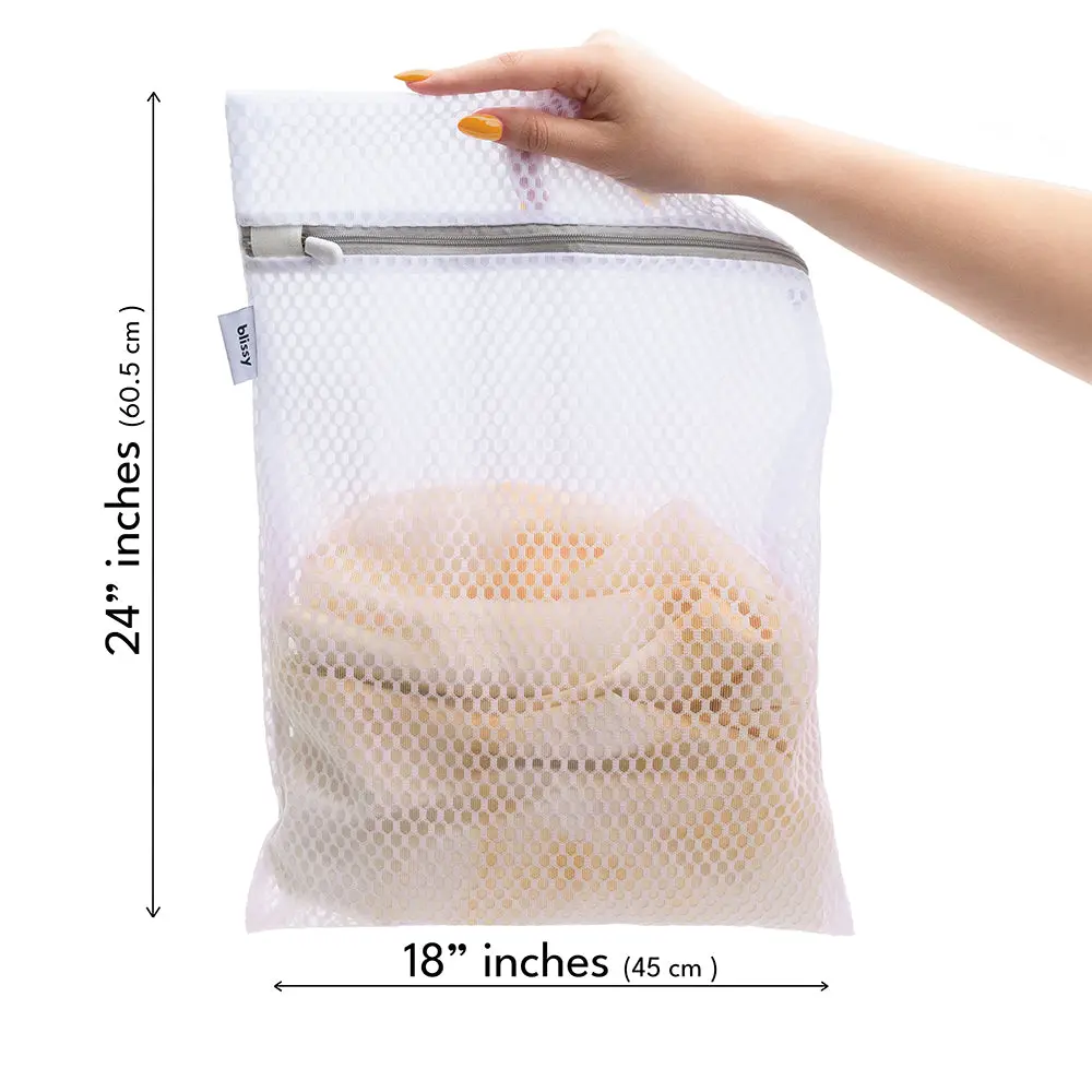 Blissy Mesh Laundry Bags – Protects Delicates, Silk & Loose Items – For Washer & Dryer Blissy Mesh Laundry Bags – Protects Delicates, Silk & Loose Items – For Washer & Dryer