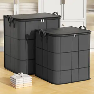 Large Capacity Storage Bag, Dustproof Waterproof Quilt Storage Box, Home Moving Organization Basket, Bedroom Storage Organizer, Clothes Storage Organiser, Durable Fabric Organizer Container