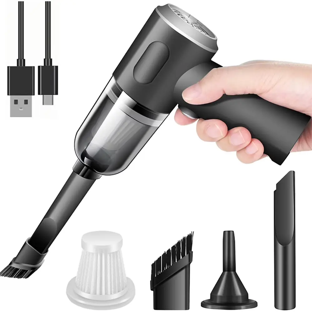 Portable Wireless Handheld Car Vacuum Cleaner, 120W Hand Held Mini Vacuum for Desk Home &Office Dust Cleaning Ehxcrt