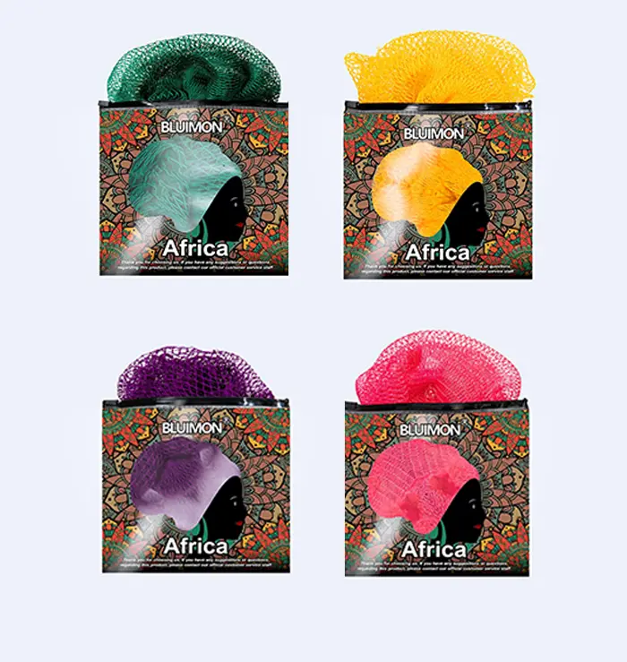 African Net Sponge - Authentic Ethically Sourced Nigerian Bath Sponge, 45in Body Scrubber Back Scrubber for Daily Use