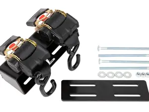 Scout Brackets Tongue Bracket Ratchet Straps Trailer Hardware Industrial Parts Heavy Duty Secure UTV ATV Golf Cart Lawnmower Easy Tying Down Universal Design 2 Inch Ratchet Strap 1300 lbs Payload