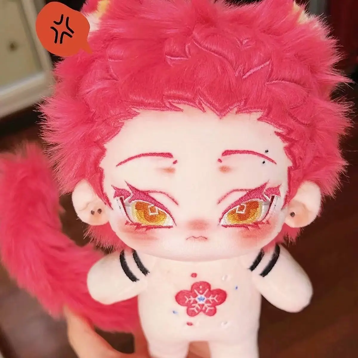 Demon Slayer Akaza Articulated Joint  Cotton Doll with Bone 20cm Collectible Plushie