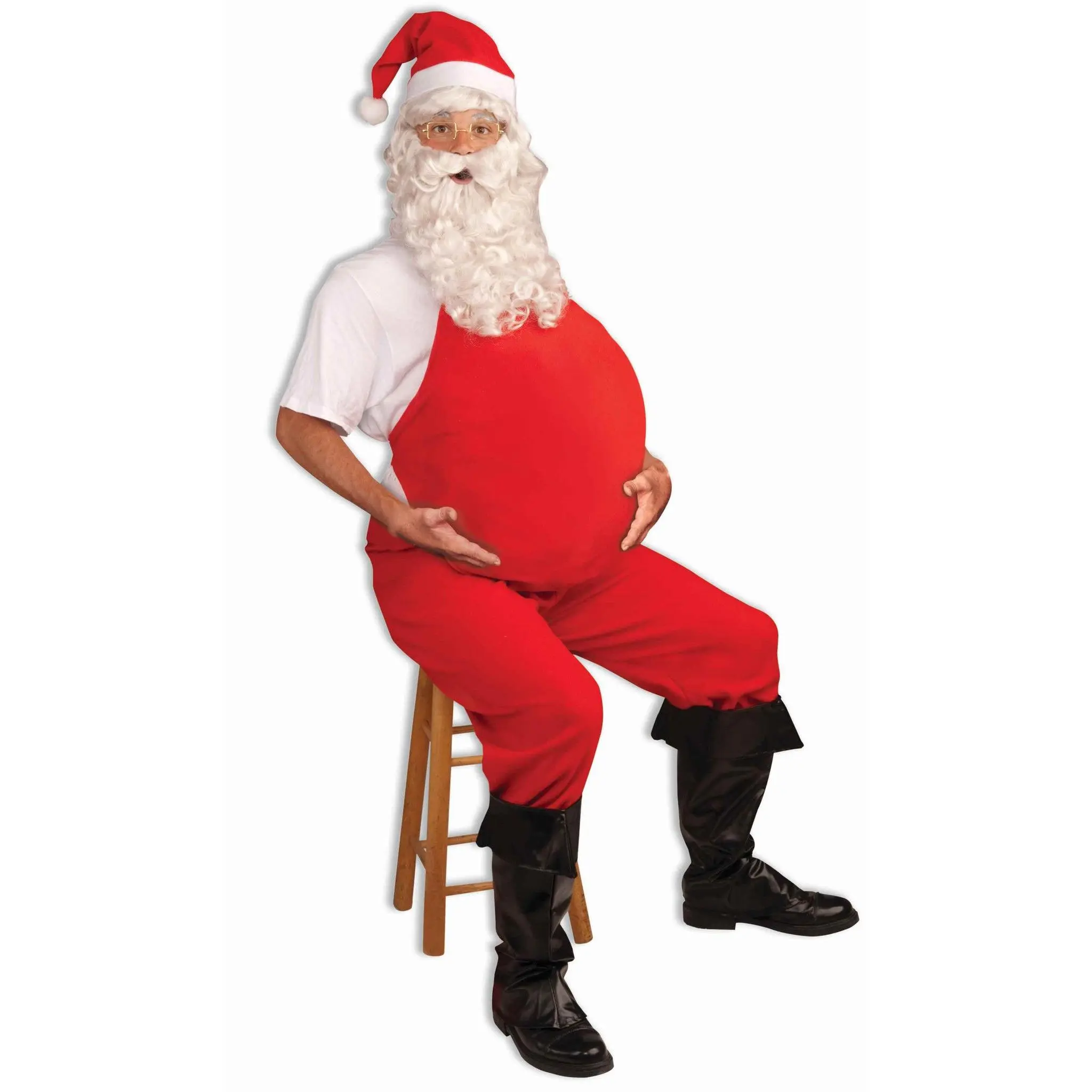 Santa Costume Belly Red