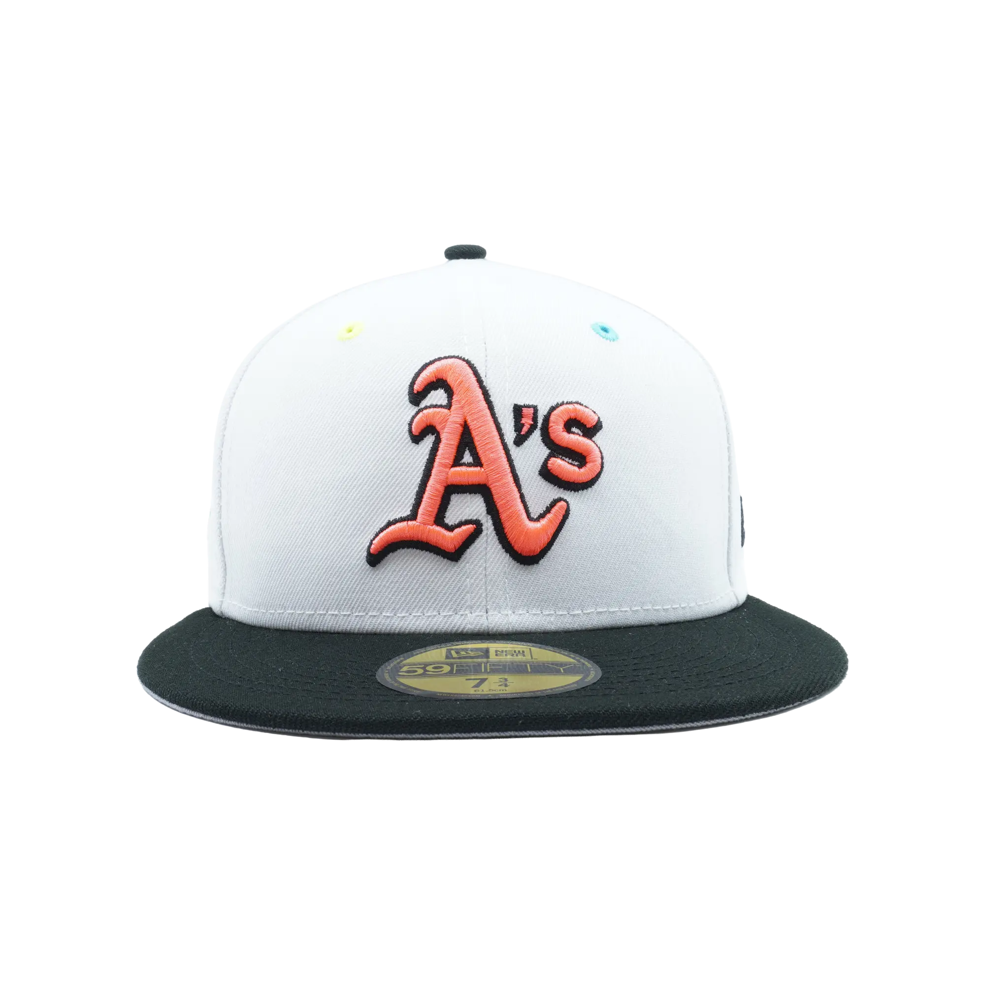 59FIFTY Oakland Athletics 1989 World Series Fitted Hat "White / Black - Brim / Grey - Under Brim" NE833