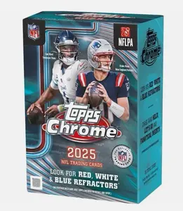2025 Topps Chrome Football Blaster Box outdoorfun