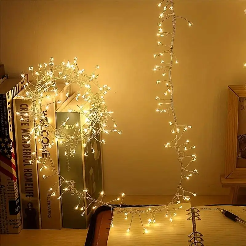 LED Fairy Light String, LED String Light with 8 Modes, Remote Control Copper Wire Starry Light String For Indoor Wedding Party Decoration, Led Atmosphere Lights, Led Lights Bedroom, Led Lighting