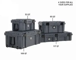 OVS Dry Box with Wheels, Drain, and Bottle Opener