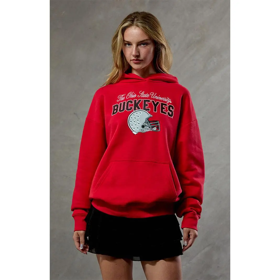 WILD COLLECTIVE Women's Ohio State Embroidered Hoodie