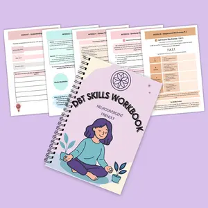 Dbt Skills Training Manual A5 Size, Spiral Coil Notebook, Emotional Regulation Workbook with Four Core Modules, Interpersonal Effectiveness, Mindfulness, Distress Tolerance, Pain Tolerance, Self-Reflection Questions