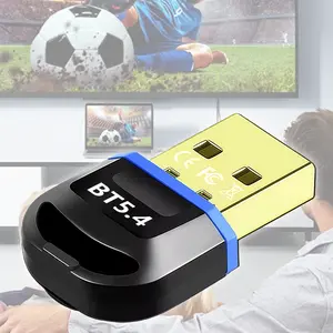 Wireless Bluetooth Adapter, Bluetooth Dongle, Bluetooth 5.4, Ultra-Low Latency, Wireless Connectivity, Bluetooth Receiver and Transmitter for Connecting Mouse, Keyboard, Headphones, Printer, Speakers, USB 3.0 Bluetooth Adapter