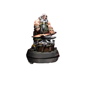 3D Printed Resin Dwarf Blacksmith Figurine - Ice&Fire Series Collectible Gaming RPG Hero, Tabletop Game Character, Exquisite Craftsmanship Home Decor Standing Ornament, Collectible Figurines, Resin Figure