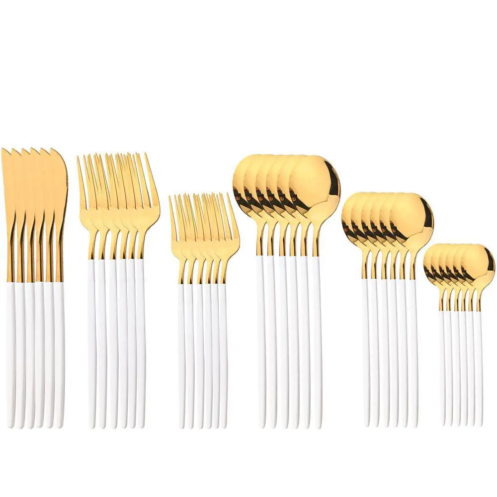 Modern Stainless Steel Cutlery Set, 36pcs/set Including Knives, Forks & Spoons, Utensils, Kitchen Accessories for Home Kitchen Party, Forks Spoons And Knives Set