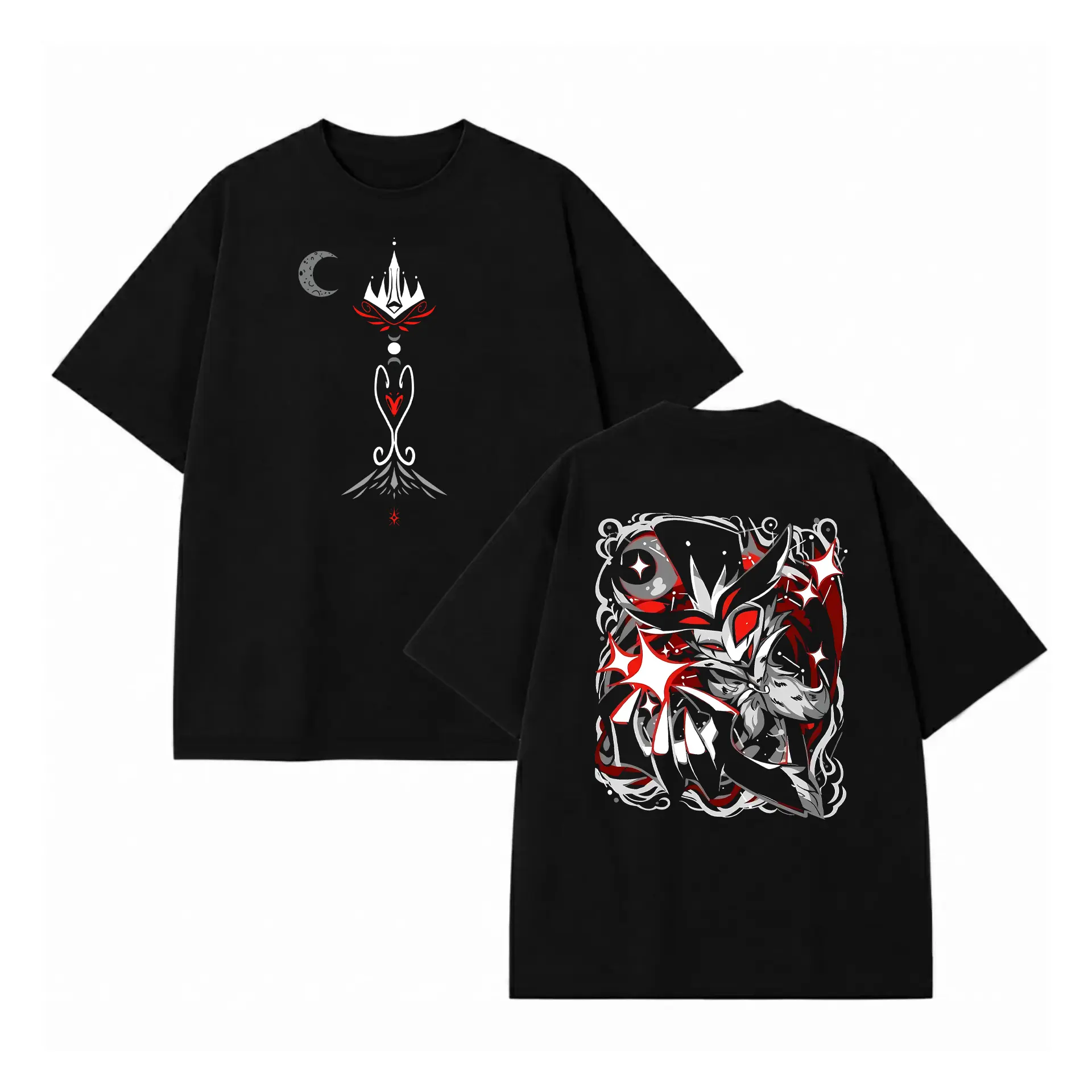 Helluva Boss Prince Stolas Gothic Aesthetic Graphic Tee | Animation T-Shirt
